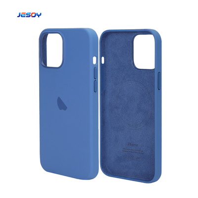 Capa Magnética Magsafe Anti-Impressão Digital OEM / ODM Capas de Silicone Líquido Para IPhone Samsung