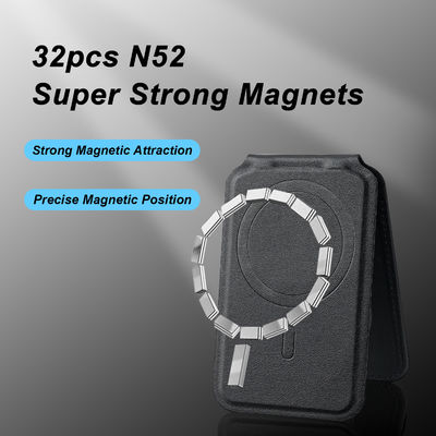 Detachable Magsafe Wallet PU Leather Magsafe Card Holders For IPhone