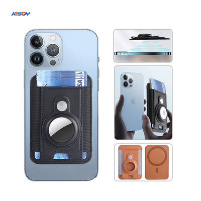 Rubber Band Magnetic Card Holder Stand Customized Magnetic Wallet For Phone