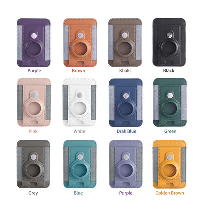 Rubber Band Magnetic Card Holder Stand Customized Magnetic Wallet For Phone