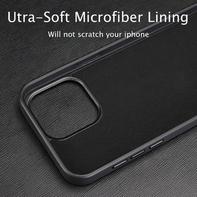 PU Genuine Leather Phone Case Black Brown Blue Shockproof Mobile Cover For IPhone 16 15 Pro Max