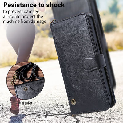 Shockproof Leather Phone Case RFID Blocking Flip Mobile Phone Cases Business Style