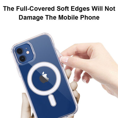 TPU PC Mag Safe Phone Cases Crystal Clear iPhone Protective Case For iPhone 15 14