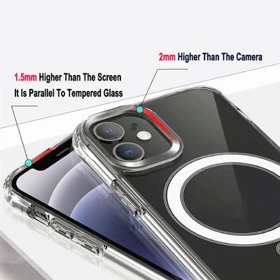 Stylish Magsafe Phone Case Slim Mobile Phone Protective Covers Crystal Clear