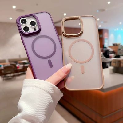 Metal Camera Frame Mobile Phone Cover Customized Anti Fingerprint Phone Case Shockproof
