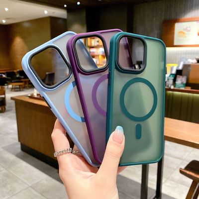 Custom Magsafe Phone Case Matte Transparent Mobile Covers Scratch Resistant