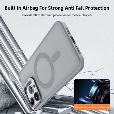 Camera Stand Magsafe Phone Cover Translucent Backplate Phone Case Skin Friendly