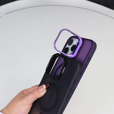 Metal Camera PC TPU Phone Case Translucent Magsafe Mobile Cover Anti Fingerprint