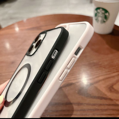 Colourful Bumper Magsafe Phone Case Transparent Shockproof Phone Covers OEM For iPhone