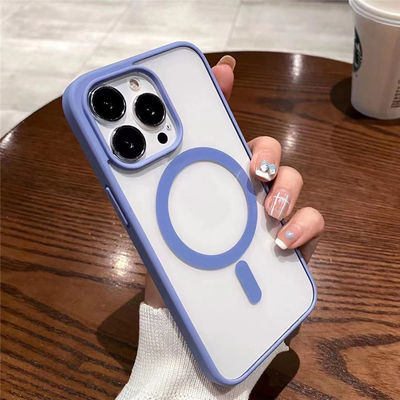 Colourful Bumper Magsafe Phone Case Transparent Shockproof Phone Covers OEM For iPhone