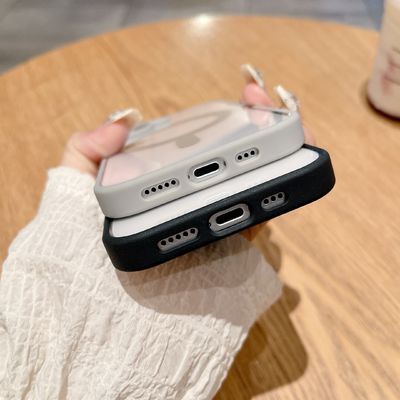 Colourful Bumper Magsafe Phone Case Transparent Shockproof Phone Covers OEM For iPhone