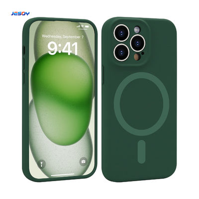 Skin Friendly iPhone Silicone Cases Green Silicone Custom Phone Cases Shockproof