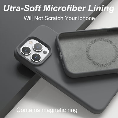 Slim Silicone Phone Case Lightweight Mag Safe Cases Scratch Resistant For iPhone 14 13 Pro Max