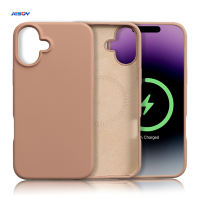 Real Silicone Cell Phone Cases Waterproof Anti Fingerprint Cover With Soft Microfiber Lining
