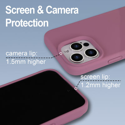Customized Camera Protection Phone Case Drop Protection Liquid Silicone Mobile Cover Shockproof