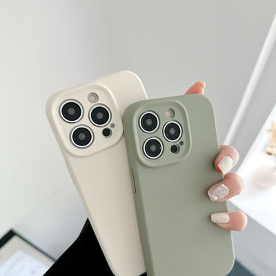 Real Silicone Phone Case Microfiber Lining Custom Mobile Phone Cases Waterproof