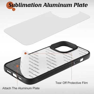 Black / White Shockproof iPhone Cases Customized Sublimation 2D Mobile Cover With TPU Non Slip Edge