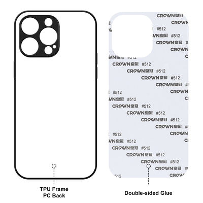 2D Sublimation Cell Phone Blanks Customized Mobile Sublimation Cover Shockproof For iPhone 14 15 Pro