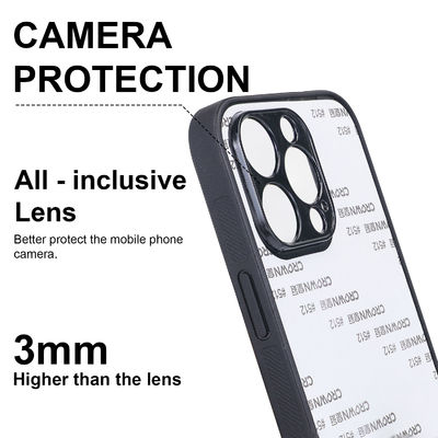 2D Sublimation Cell Phone Blanks Customized Mobile Sublimation Cover Shockproof For iPhone 14 15 Pro