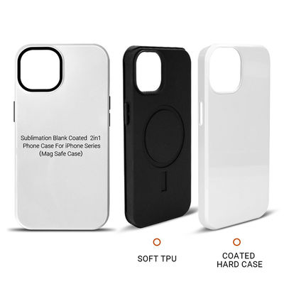 Magnetic Coating Sublimation Phone Case 2 In 1 Blank Cell Phone Cases For Sublimation