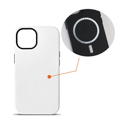 Black Magnetic Cell Phone Cases Glossy / Matte Sublimation Cell Phone Cases