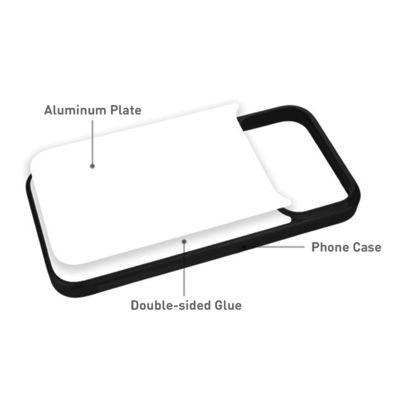 TPU Sublimation Blank Phone Case Shockproof 2D Mobile Case Black / White / Transparent