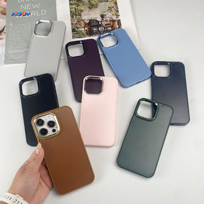 Business Style Groove iPhone Case Metal Frame Cell Phone Protective Case Back Cover 1mm Depth