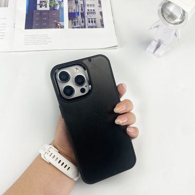 Business Style Groove iPhone Case Metal Frame Cell Phone Protective Case Back Cover 1mm Depth