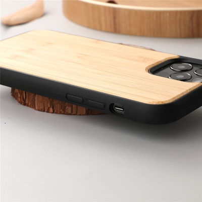 Bamboo Wooden Mobile Phone Cover Eco Friendly Blank Wood Phone Cases Scratch Resistant