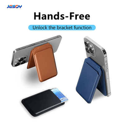 Good price Detachable Magsafe Wallet PU Leather Magsafe Card Holders For IPhone online