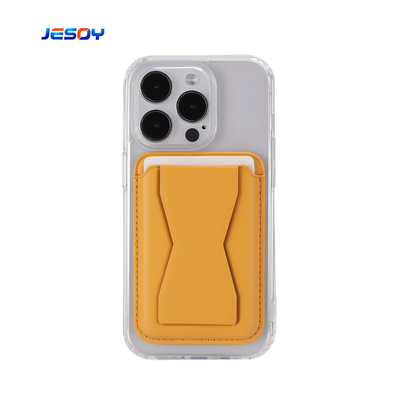 bon prix Portefeuille de téléphone MagSafe style professionnel, doré marron, porte-cartes magnétique pour téléphone en ligne