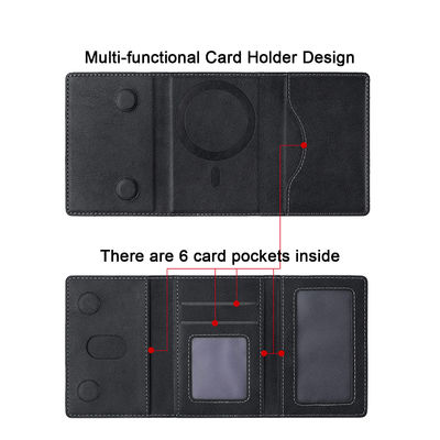 RFID Blocking Magnetic Phone Wallet Slim Design Magnetic Closure Wallet Compact