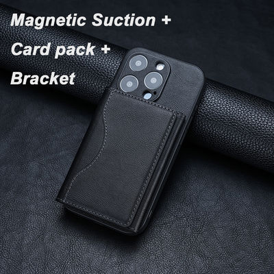 RFID Blocking Magnetic Phone Wallet Slim Design Magnetic Closure Wallet Compact