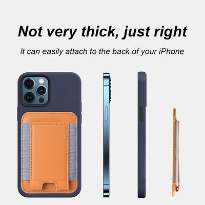 Vegan Leather Magsafe Wallet Origami iPhone Magnetic Card Holder OEM / ODM