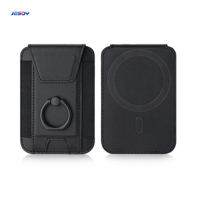 Good price Embossed Logo Magsafe Wallet OEM / ODM Magnetic Wallet Stand With PU Leather Material online