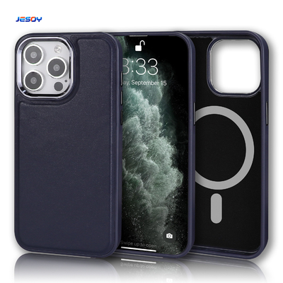 Good price PU Genuine Leather Phone Case Black Brown Blue Shockproof Mobile Cover For IPhone 16 15 Pro Max online