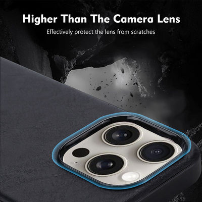 Business Style Leather Phone Case Customized Leather Phone Covers Black For iPhone 16 15 Pro Max