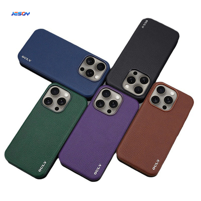 Good price Vegan Leather Cell Phone Covers Fashionable Leather Smartphone Covers Shockproof For iPhone 16 15 Pro Max online