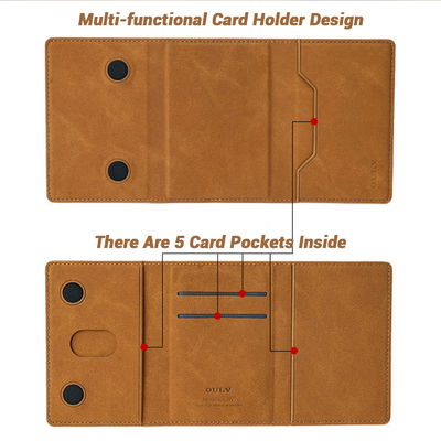 OEM / ODM PU Leather Flip Case Embossed Logo Magsafe Flip Case For IPhone 16 15