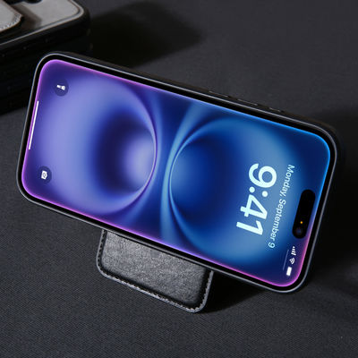 Embossed Logo Leather Phone Case Black Mobile Phone Wallets Luxury