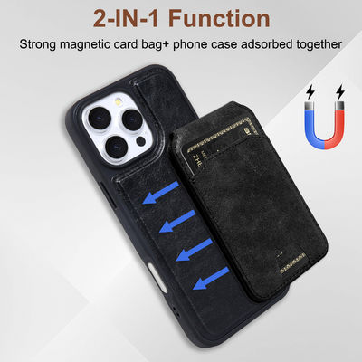 Magnet Leather Phone Case Luxury Phone Cover With Card Holder