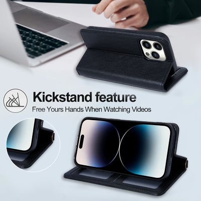 Shockproof Leather Phone Case Custom Phone Case With Card Holders