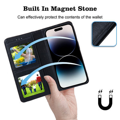 Shockproof Leather Phone Case Custom Phone Case With Card Holders