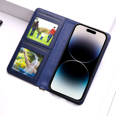 Shockproof Leather Phone Case Custom Phone Case With Card Holders