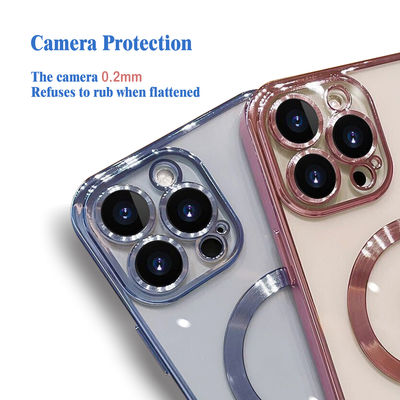 Shockproof Electroplate Phone Case Luxury TPU Phone Covers Customized For iPhone 16 15 14 Pro Max