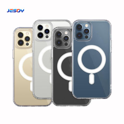 TPU PC Mag Safe Phone Cases Crystal Clear iPhone Protective Case For iPhone 15 14