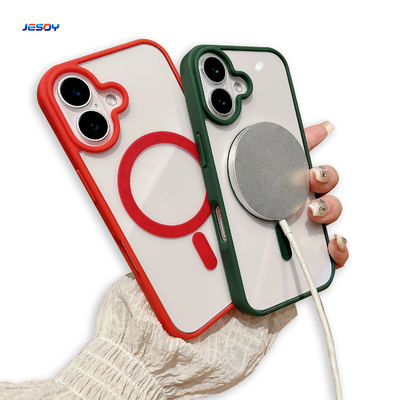 Bom preço Trend Style Capa Fina à Prova de Choque TPU Magnética para iPhone 16 Pro Max on-line