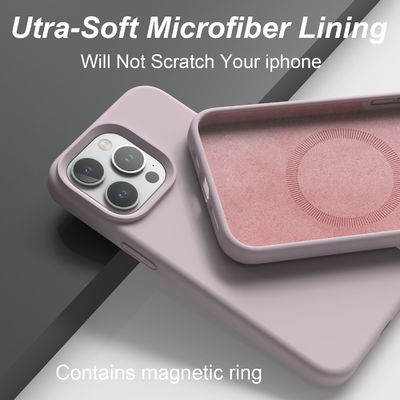 Green / Grey Hard Silicone Phone Case Waterproof Phone Magnetic Case