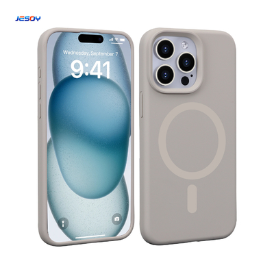 Goede prijs Slanke siliconen telefoonhoes, lichtgewicht MagSafe-hoesjes, krasbestendig voor iPhone 14 13 Pro Max online