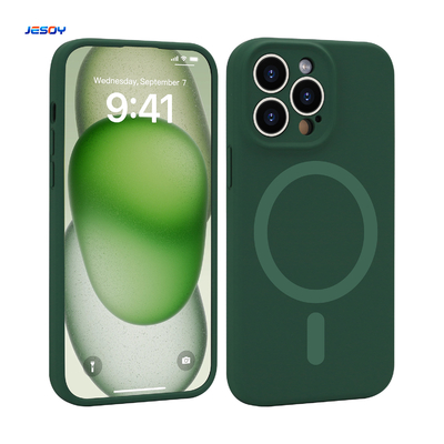 Good price Pink / Green Custom Silicone Covers Super Strong Magnet Phone Cover online
